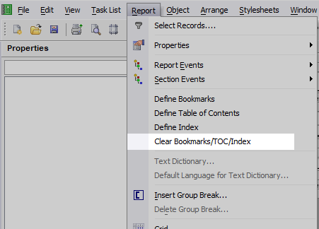 Delete Toc Book Index